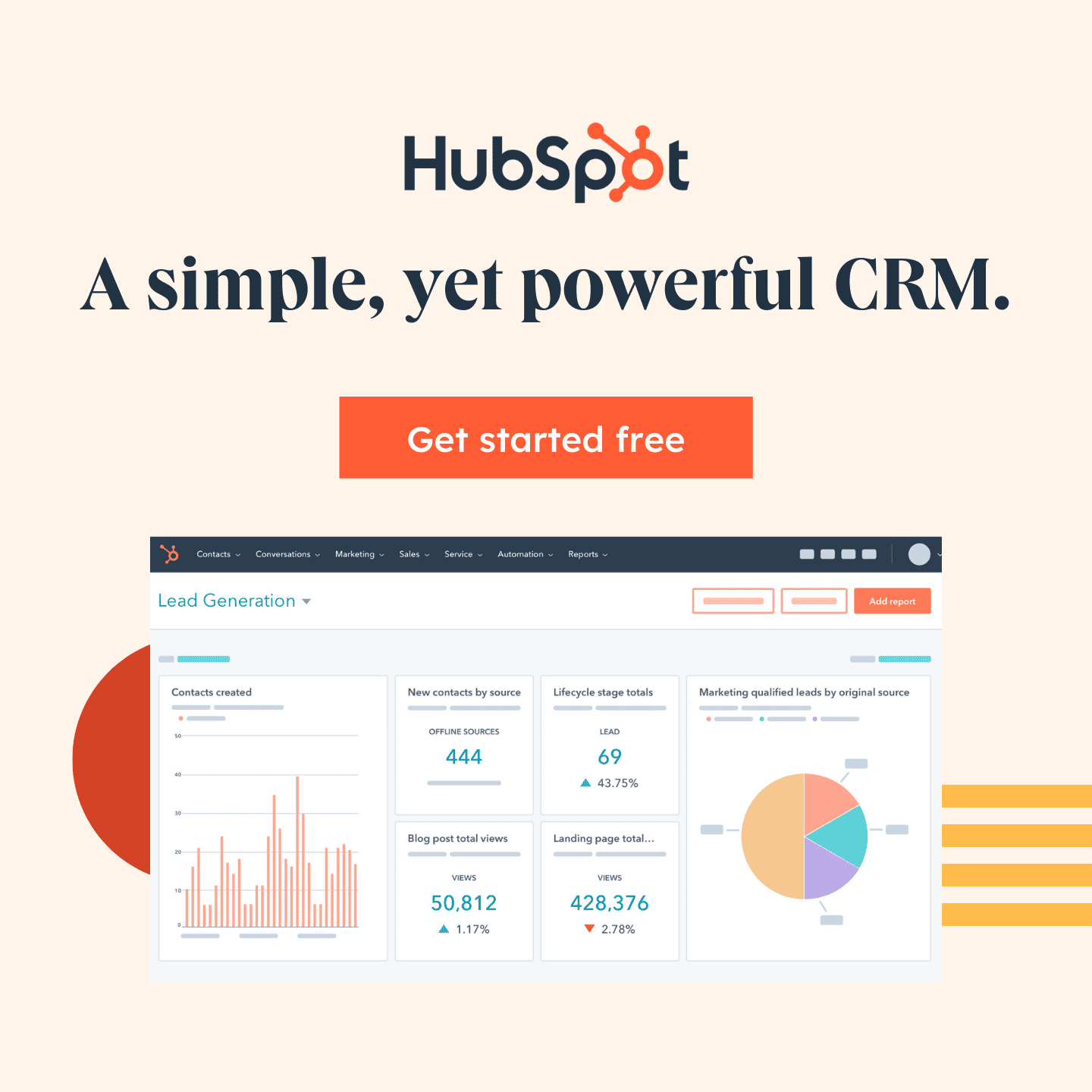 HubSpot - A simple, yet powerful CRM